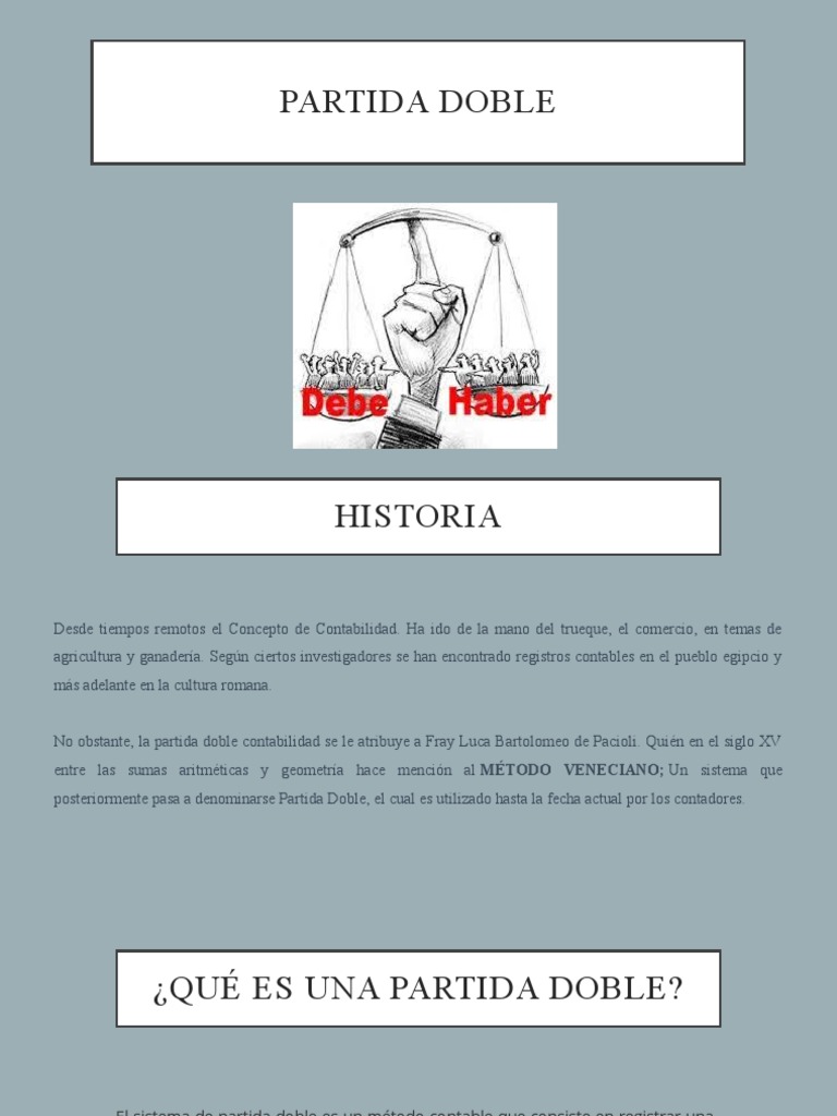 Introducción a la Partida Doble Contable | PDF