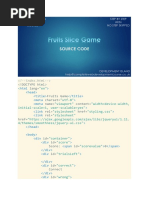 127 Fruits Slice Game Source Code