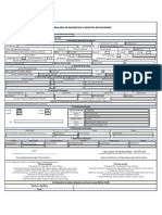 Formato de Inscripcion y Registro de Proveedores