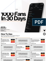 The 1000 Fans in 30 Days Ebook