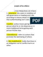 Report in Ethics