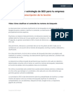 (PDF) Transcripción - Definir La Mejor Estrategia de SEO para Tu Empresa