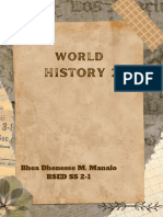 BD MANALO - Argumentative Statement - WORLD HISTORY 2