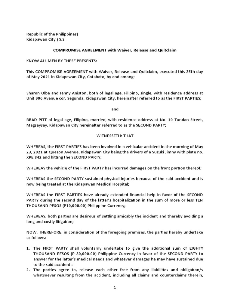 LegAnswer No 11 | PDF | Cause Of Action | Civil Law (Legal System)