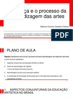 A Criança e o Processo Da Aprendizagem Das Artes