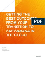 Getting The Best From SAP - S - 4HANA - in The Cloud - May2020