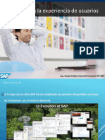 Evolución en La Experiencia de Usuarios: Ing. Sergio Fabian Cannelli Consultor K5 SAP