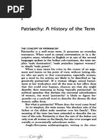 Patriarchy - V. Geetha