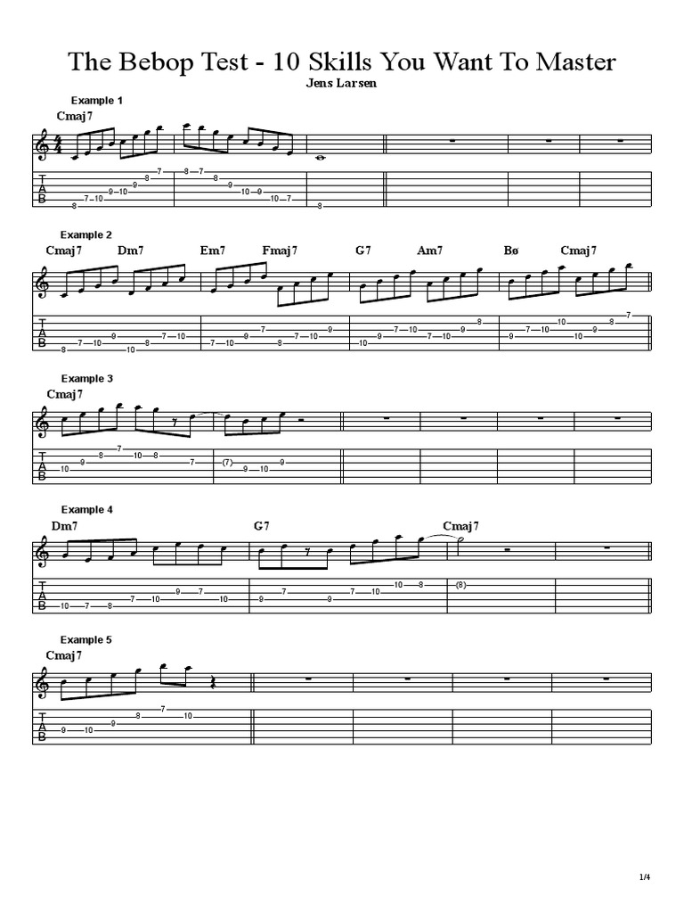 Bebop Mastery for Jazz Musicians | PDF