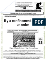 Livre (23) Il y A Un Confinement Eternel en Enfer