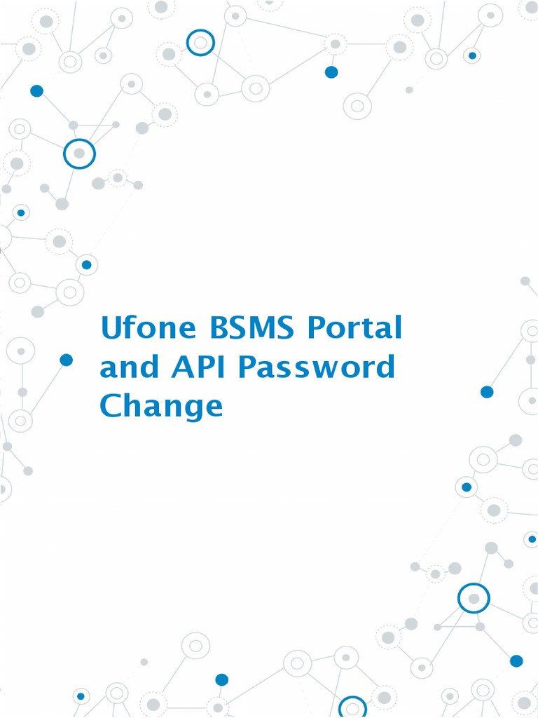 Ufone BSMS Portal Password Change Guide | PDF | Computers