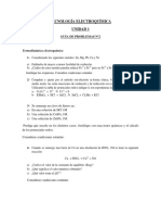 GUÍA de PROBLEMAS Nº2 (Termodinámica Electroqca)