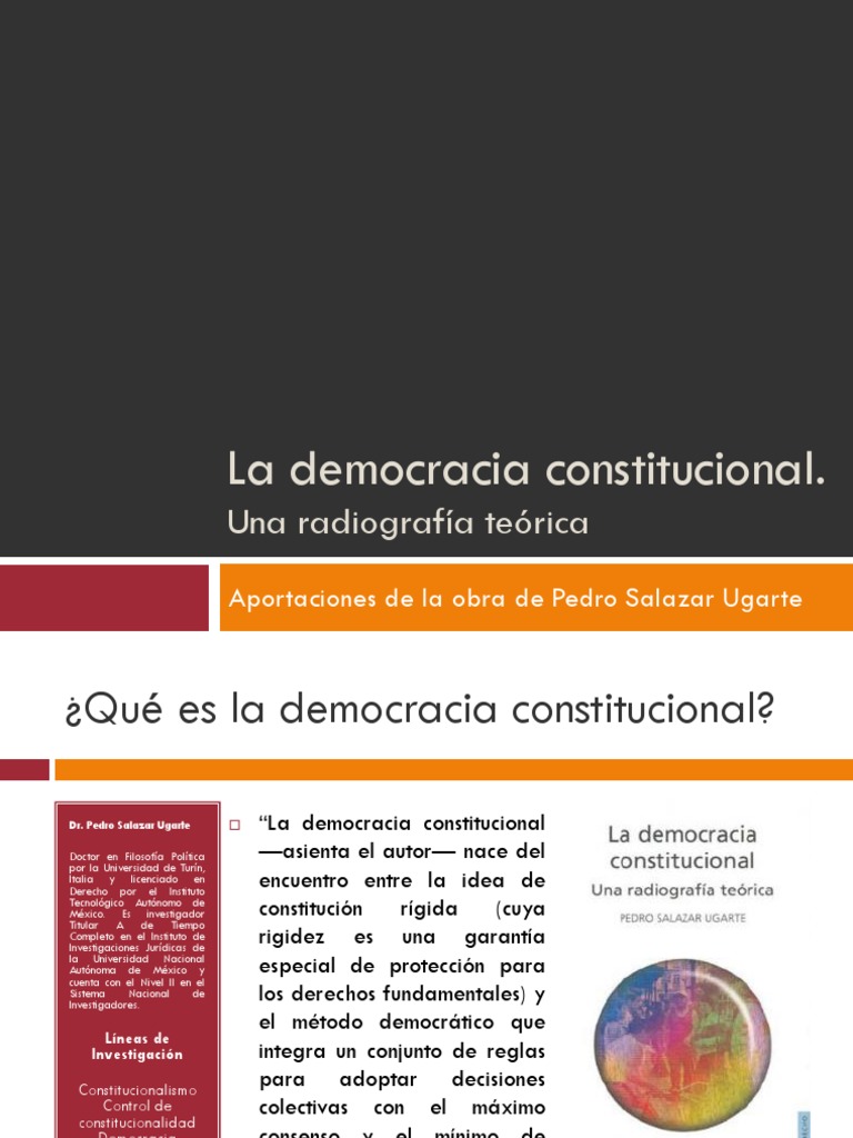 La Democracia Constitucional | Democracia | Constitución