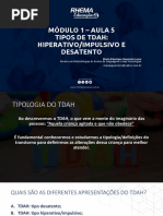 Classificação do TDAH na CID-11 | PDF | Transtorno de déficit de ...