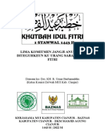 Khutbah Idul Fitri 1443 H - Sunda