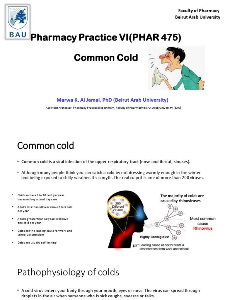 Lect 2 Common Cold PDF Common Cold Mucus