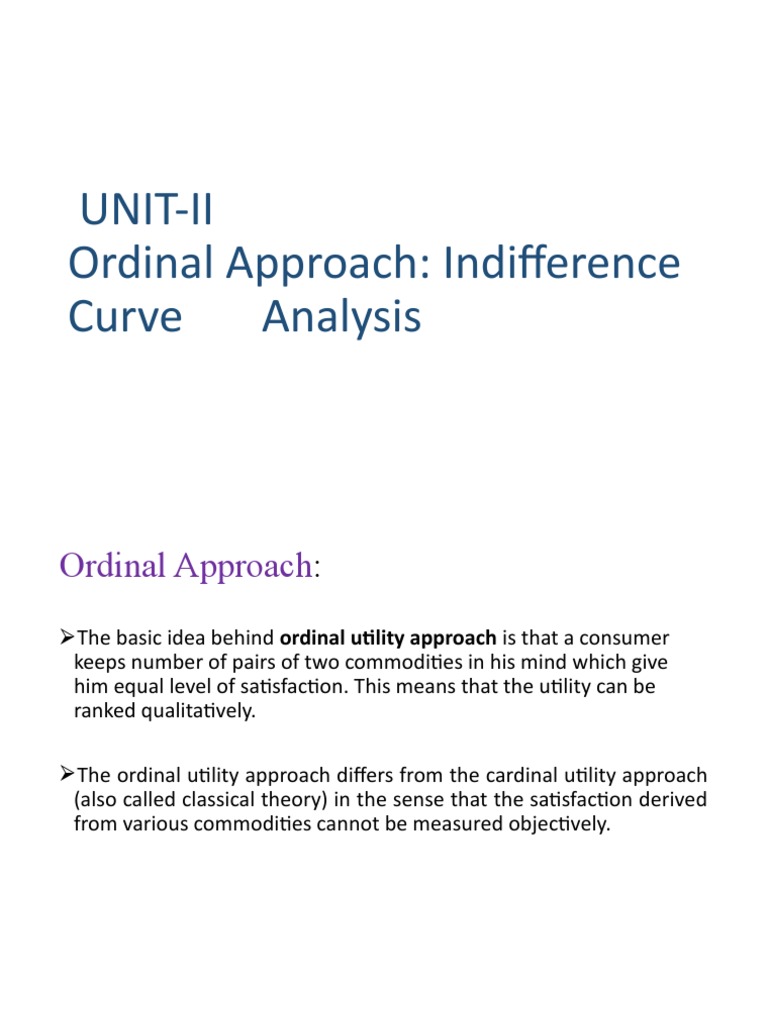 Ordinal Utility and Consumer Equilibrium | PDF | Utility | Consumers