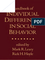 Handbook - of - Individual Differences in Social Behavior