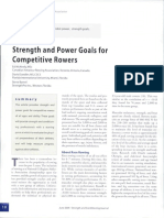 Strenght and Power Goals For Competitive Rowers