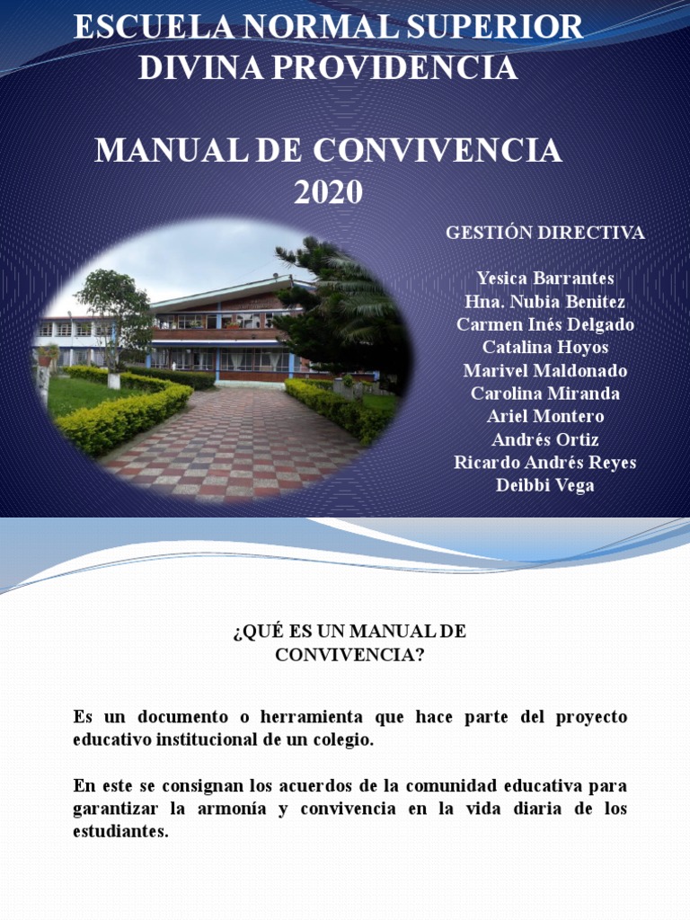 Manual de Convivencia Escolar 2020 | PDF | Crecimiento personal y ...