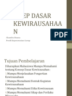 Konsep Dasar Kewirausahaan