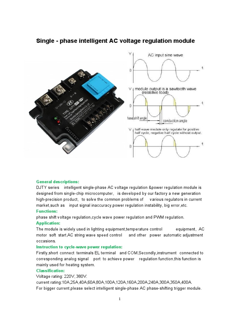 PWM AC Voltage Regulation Module | PDF | Alternating Current ...