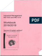 Industrial Management Workbook (2018)