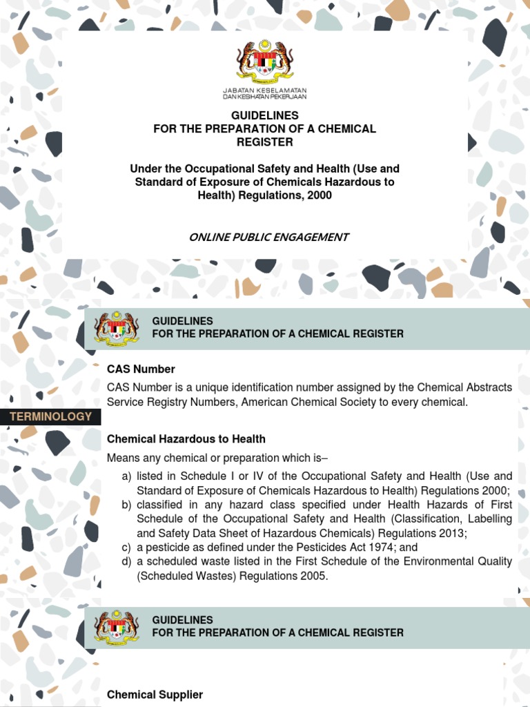 Chemical Register Preparation Guidelines | PDF | Hazards | Dangerous Goods