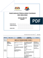 Rancangan Pengajaran Tahunan SESI 2023/2024: Bahasa Melayu Tahun 1