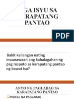 Mga Isyu Sa Karapatang Pantao (Autosaved)
