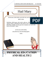 Hail Mary: Physical Education and Health 2