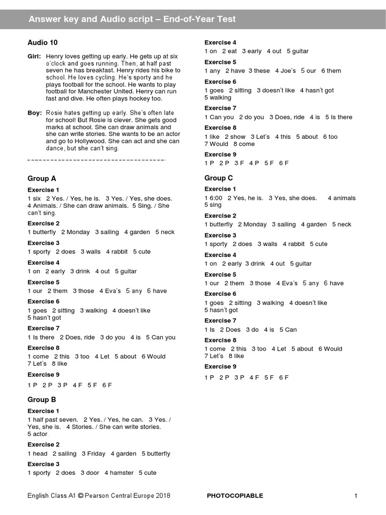 Project 3 Unit 2 Test Answers | PDF | Language Arts & Discipline | Self ...