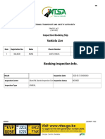 Inspection Booking For KDL 463r