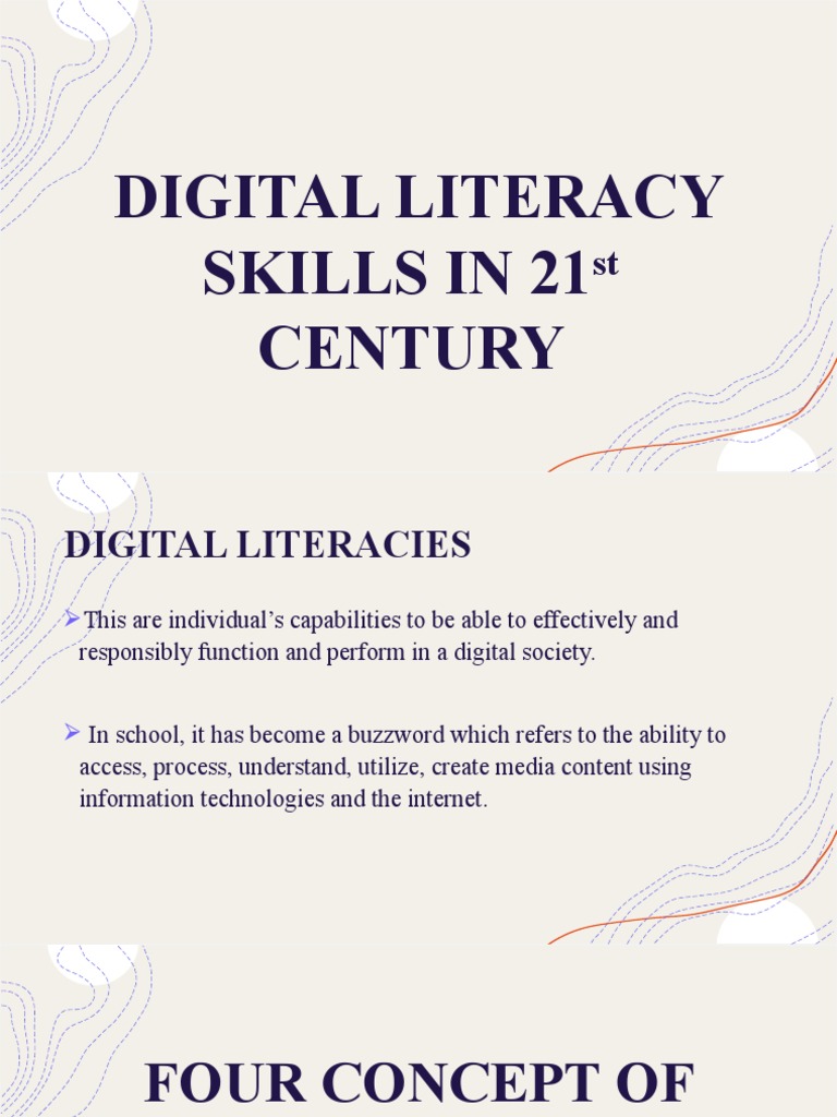DIGITAL LITERACY SKILLS IN 21st CENTURY Roleplaying PDF