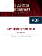 Host Instruction Guide - Bullets On Broadway