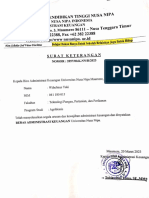 Surat Keterangan Bebas Administrasi