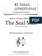 Clarke The Seal Man Transposed Up A Whole Step