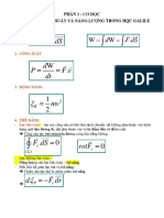 Cơ 1 - Chương 3 - Tóm Tắt