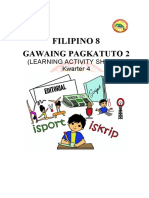 Filipino 8: Gawaing Pagkatuto 2