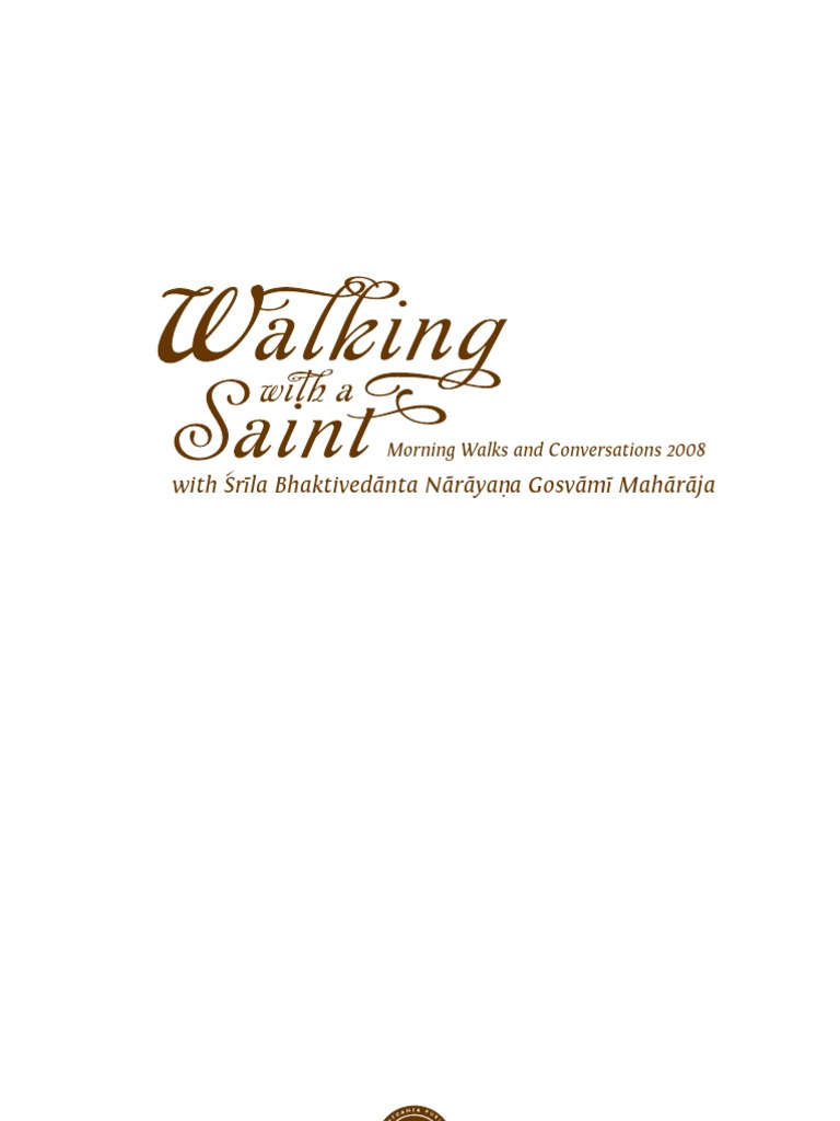 Walking With A Saint, PDF, Nondualism