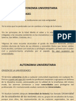 La Autonomía Universitaria y El Universo Del Presupuesto