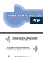 Presentacion Institucional 2019