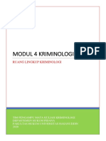 Modul 4.2 Ruang Lingkup Kriminologi