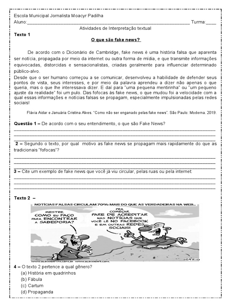 Atividade 2 etapa v fake news pdf comunica o
