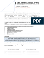 Acta de Compromiso - Habilitación de Terreno