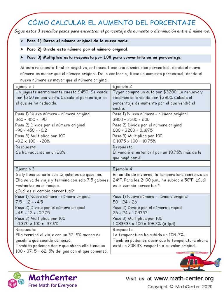 How To Work Out Percentage Increase PDF Vehículos