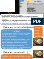 1.5 Muslim Beliefs Muslim Holy Books NMT