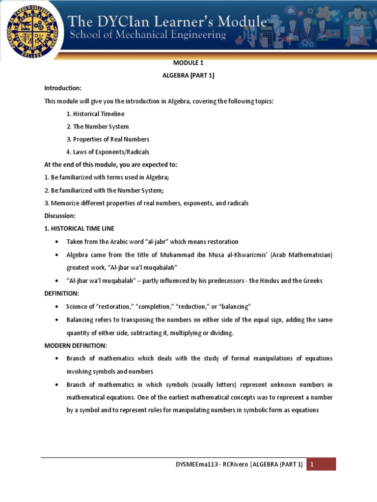 Module+1+ +Engg+Math | PDF | Numbers | Mathematical Notation