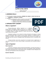 SMILE Reading and Writing Q1 LP4INTERTEXTHYPERTEXT