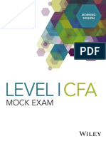 489361324 DA4387 Level I CFA Mock Exam 2018 Morning A